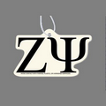 Paper Air Freshener W/ Tab - Greek Letters: Zeta Psi